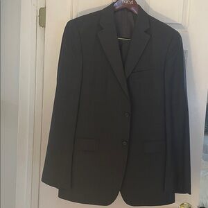 Lauren Ralph Lauren slim fit Men's 3 piece suit 40R, 34W grey/navy plaid NWT